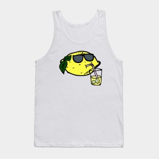 Lemon drinking lemonade Tank Top